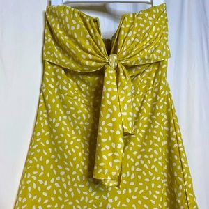 She + Sky chartreuse romper